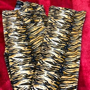 Vintage Guess Tiger Stripe Pants Size 27
